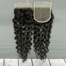 Load image into Gallery viewer, Ghair 5x5 Transparent Lace Closure Italian Curly Virgin Hair N1B#
