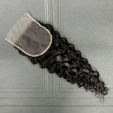 Load image into Gallery viewer, Ghair 5x5 Transparent Lace Closure Italian Curly Virgin Hair N1B#
