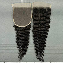 Load image into Gallery viewer, Ghair 6x6 Transparent Lace Closure Deep Wave Virgin Hair N1B#
