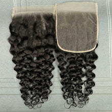 Load image into Gallery viewer, Ghair 6x6 Transparent Lace Closure Italian Curly Virgin Hair N1B#
