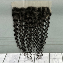 Load image into Gallery viewer, Ghair 13x6 Transparent Lace Frontal Italian Curly Virgin Hair N1B#
