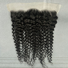 Load image into Gallery viewer, Ghair 13x4 Transparent Lace Frontal Deep Curly Virgin Hair N1B#
