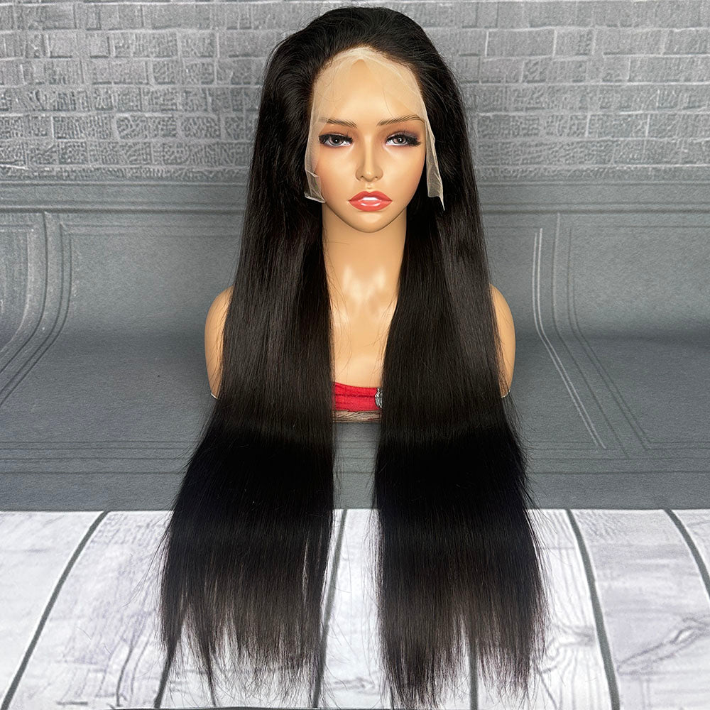 Ghair 13x4 TP Lace Frontal Fancy Wigs Straight 200% Density Virgin Human Hair Wig