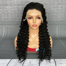 Load image into Gallery viewer, Ghair 13x4 TP Lace Frontal Magic Wigs Deep Wave 180% Density Virgin Human Hair Wig
