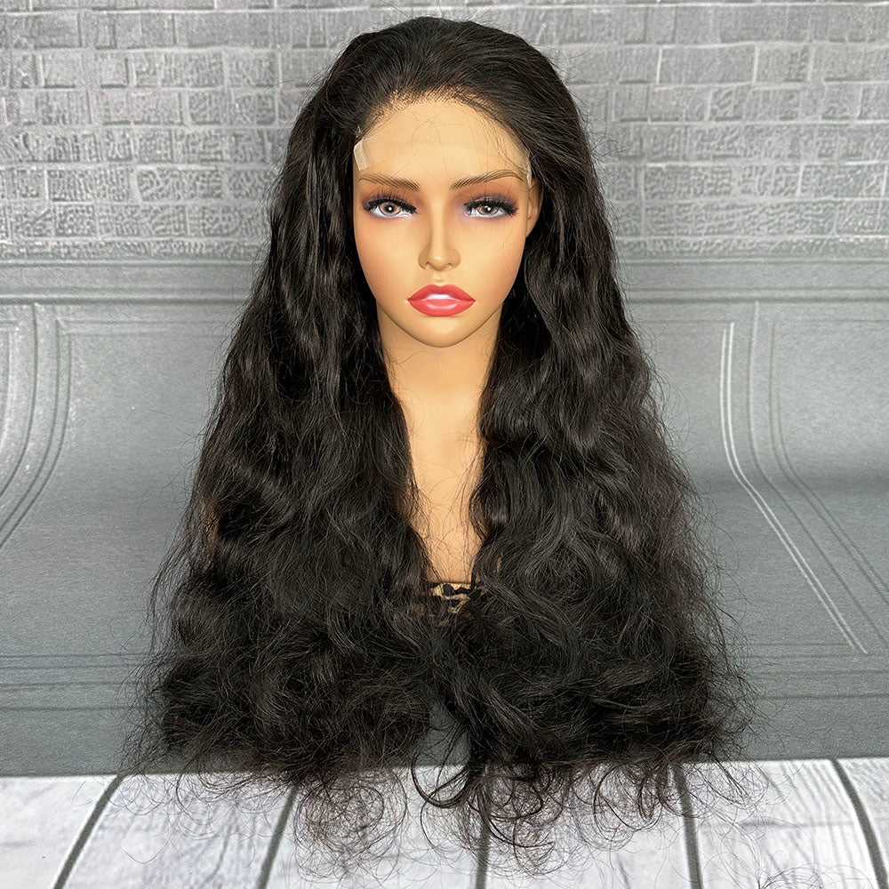 Ghair 5x5 HD Lace Closure Fancy Wigs Body Wave 200% Density Virgin Human Hair Wig