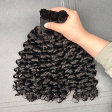 Load image into Gallery viewer, Ghair 100% Virgin Hair Bulk Italian Curly Hair N1B#
