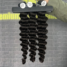 Load image into Gallery viewer, Ghair 100% Raw Hair Bundles Deep Wave Hair  N1B#
