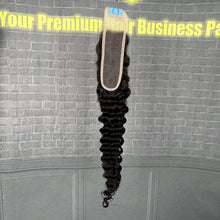 Load image into Gallery viewer, Ghair 2x6 Transparent Lace Closure Deep Wave Virgin Hair N1B#
