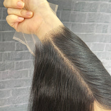 Load image into Gallery viewer, Ghair 5x5 Transparent Lace Closure Straight Virgin Hair N1B#
