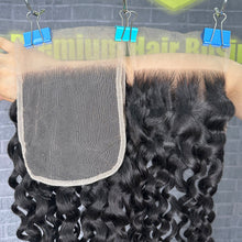 Load image into Gallery viewer, Ghair 5x5 Transparent Lace Closure Italian Curly Virgin Hair N1B#
