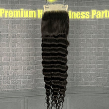 Load image into Gallery viewer, Ghair 5x5 HD Lace Closure Loose Deep Wave Virgin Hair N1B#

