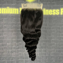 Load image into Gallery viewer, Ghair 5x5 HD Lace Closure Single Loose Wave Virgin Hair N1B#
