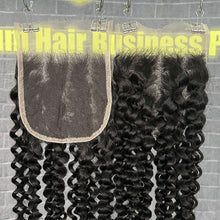 Load image into Gallery viewer, Ghair 5x5 HD Lace Closure Deep Curly Virgin Hair N1B#
