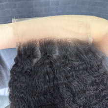 Load image into Gallery viewer, Ghair 5x5 Transparent Lace Closure Kinky Straight Virgin Hair N1B#
