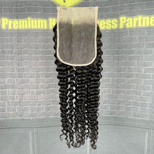Load image into Gallery viewer, Ghair 6x6 Transparent Lace Closure Deep Wave Virgin Hair N1B#
