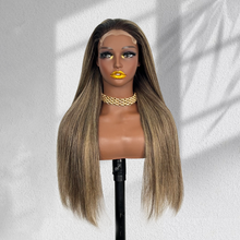 Load image into Gallery viewer, Ghair New Luxury Raw Hair 5x5 HD Balayage Wigs Straight 250% Density Color #2/8/2
