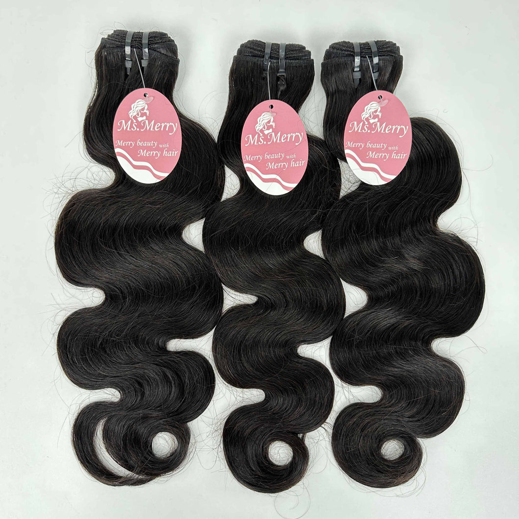 Ms. Merry Body Wave Hair Weaves Hair Bundle 100% Human Hair Brazilian Hair Extensions 20 Inch