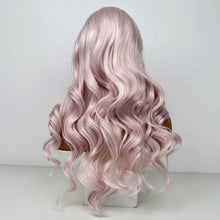 Load image into Gallery viewer, Ms. Merry Pink False  Hair Wig Long Curly Wavy Synthetic Beginners Friendly Heat Resistant Elegant For Daily Use Wigs For Women
