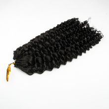 Load image into Gallery viewer, Ghair Deep Curly Crochet Hair Extensions N1B# Natural Black Virgin Hair for Daily &amp; Party Use
