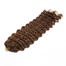 Load image into Gallery viewer, Ghair Deep Wave Crochet Hair Extensions 4# Medium Brown Virgin Hair for Daily &amp; Party Use
