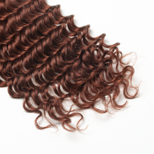 Load image into Gallery viewer, Ghair Deep Wave Crochet Hair Extensions 8# Medium Chestnut Brown Virgin Hair for Daily &amp; Party Use
