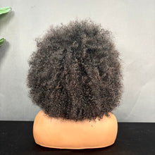 Load image into Gallery viewer, Ghair Pre Made Afro Kinky Wigs #1B Natural Black Human Hair Wigs for Party
