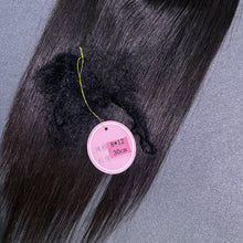 Load image into Gallery viewer, Ghair 8*12CM Straight Silk Base Hair Topper N1B# Natural Black 100% Virgin Human Hair for Thinning Hair &amp; Daily Wear
