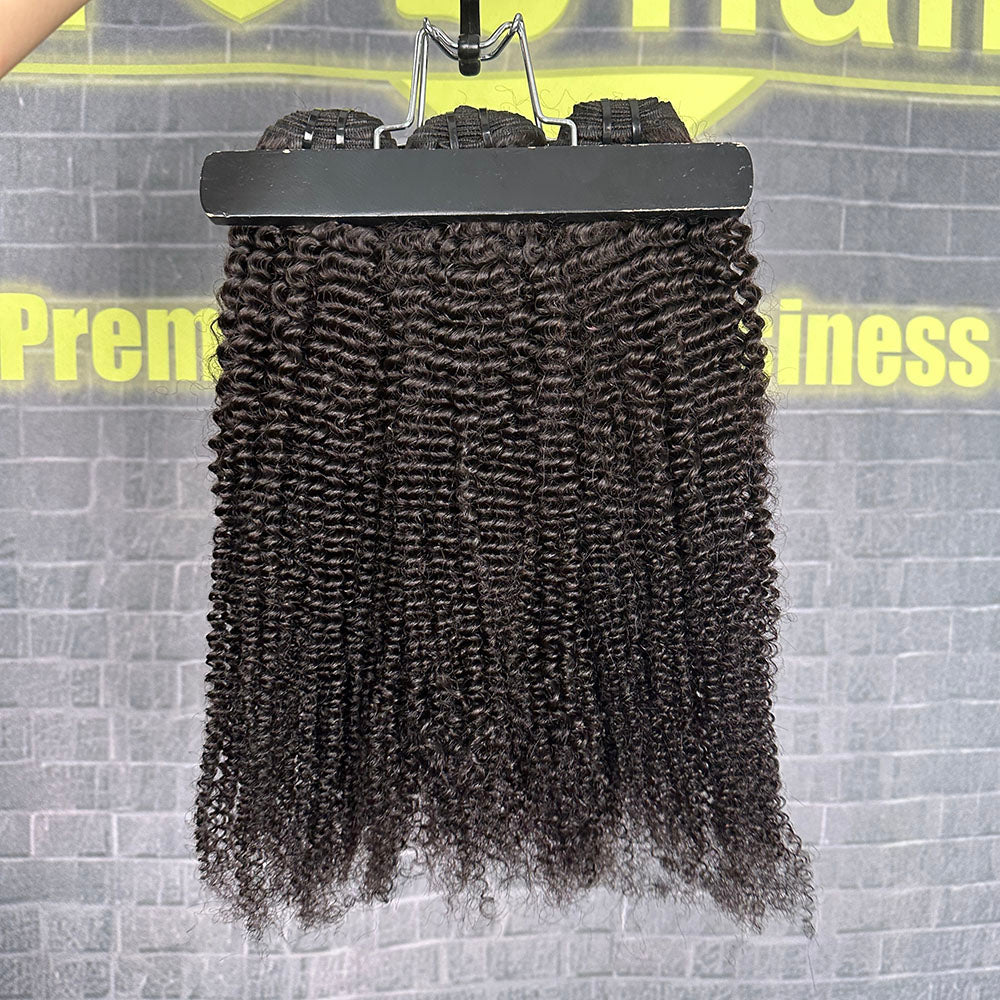 Ghair 100% Virgin Hair Bundles Kinky Curly Hair N1B#