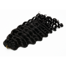 Load image into Gallery viewer, Ghair Loose Wave Crochet Hair Extensions N1B# Natural Black Virgin Hair for Daily &amp; Party Use
