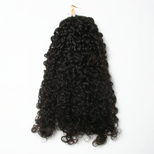 Load image into Gallery viewer, Ghair Pixie Curly Crochet Hair Extensions N1B# Natural Black Virgin Hair for Daily &amp; Party Use
