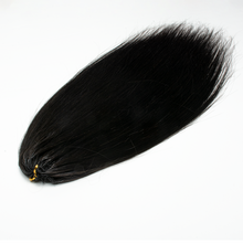 Load image into Gallery viewer, Ghair Straight Crochet Hair Extensions N1B# Natural Black Virgin Hair for Daily &amp; Party Use
