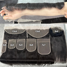 Load image into Gallery viewer, Ghair 2x6 Transparent Lace Closure Italian Curly Virgin Hair N1B#
