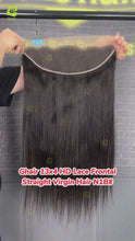 Load and play video in Gallery viewer, Ghair 13x4 HD Lace Frontal Straight Virgin Hair N1B#

