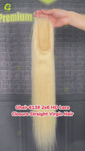 Load and play video in Gallery viewer, Ghair 613# 2x6 HD Lace Closure Straight Virgin Hair
