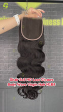 Load and play video in Gallery viewer, Ghair 5x5 HD Lace Closure Body Wave Virgin Hair N1B#
