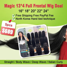 Load image into Gallery viewer, Ghair Wholesale Magic 13x4 Full Frontal Wig Deal 5pcs Wigs
