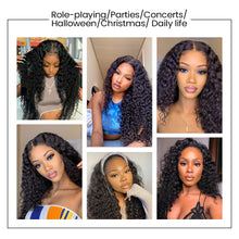 Load image into Gallery viewer, Ghair 100% Virgin Human Hair 3 Bundles With 5x5 HD Lace Closure 12A Deep Wave Hair Brazilian Hair
