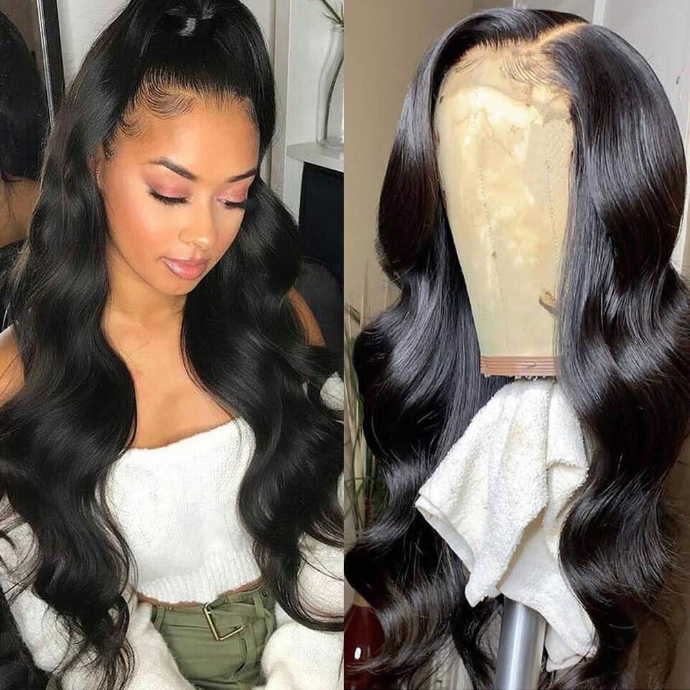 Ghair 5x5 Transparent Lace Wigs 150% Density Wigs High Quality 100% Peruvian Virgirn Human Hair