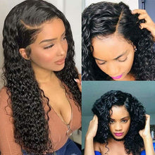 Load image into Gallery viewer, Ghair Transparent Lace Wigs 13x4 Lace Frontal Wig  180% Density High Quality 100% Peruvian Virgirn Human Hair
