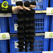 Load image into Gallery viewer, Ghair 1Bundle 100% Human Hair Brazilian 12A Human Hair Virgin Hair Loose Deep Wave Hair
