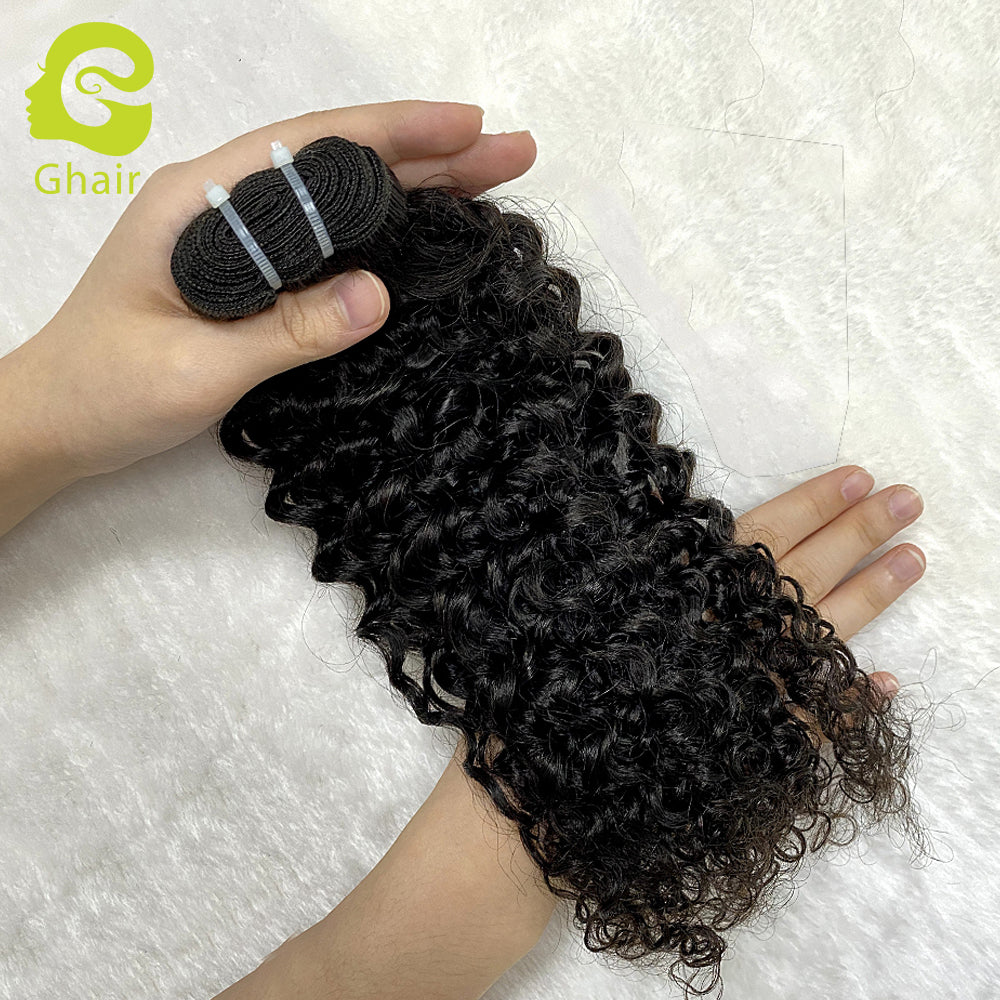 Ghair 1Bundle 100% Human Hair Brazilian 12A Human Hair Virgin Hair Deep Curly Hair